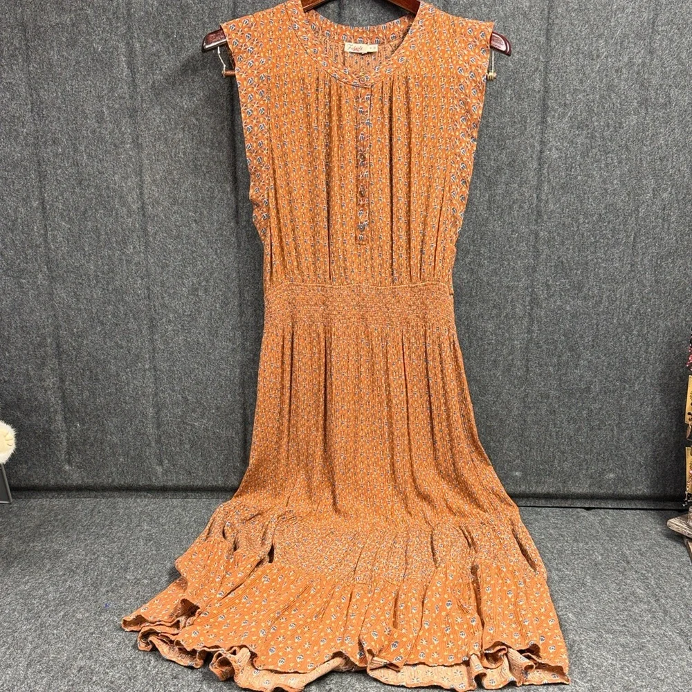 Faherty Woodstock Terracotta Floral Maxi Dress - Picture 6 of 15